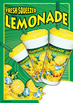 Lemonade Ice Design A-Frame Sign